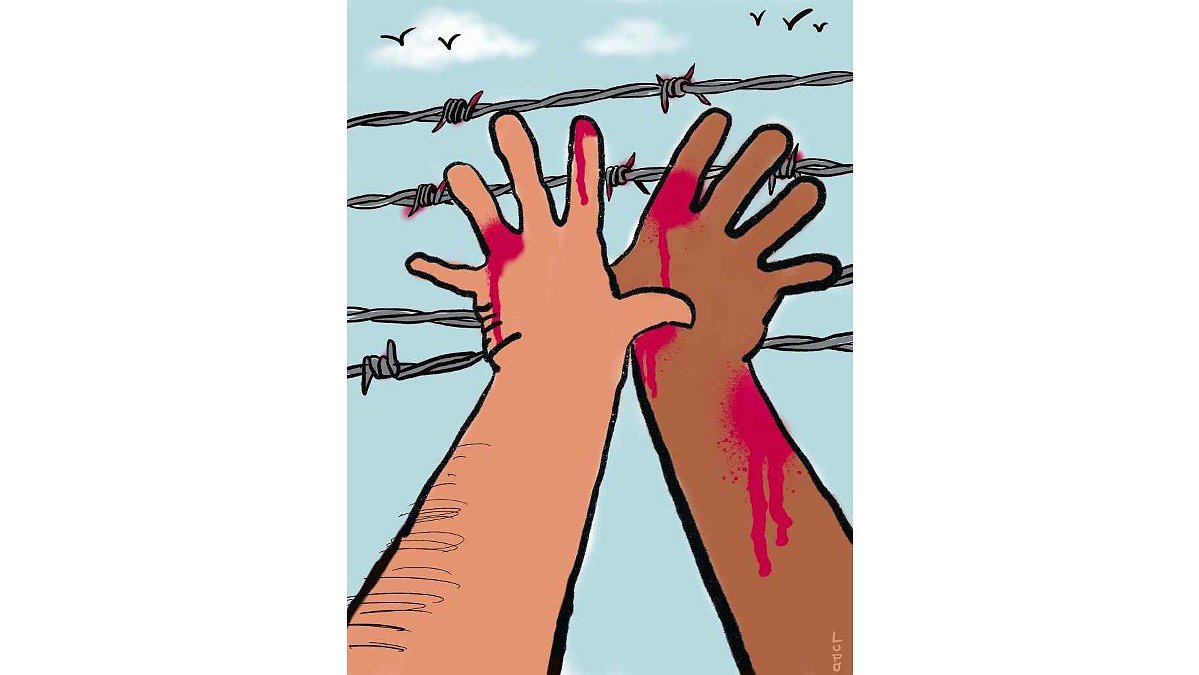 Illustration chasse aux migrants criminelle