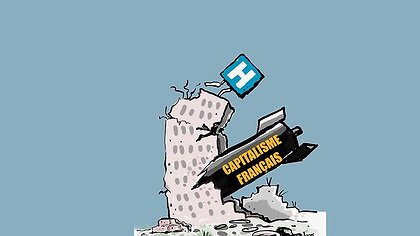Illustration la guerre aux travailleurs