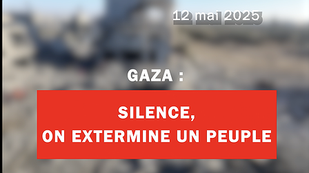 Illustration Gaza : silence, on extermine un peuple !